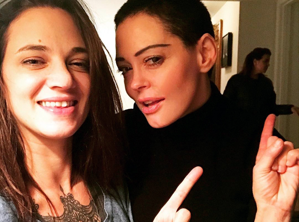 Asia Argento, Rose McGowan, Instagram